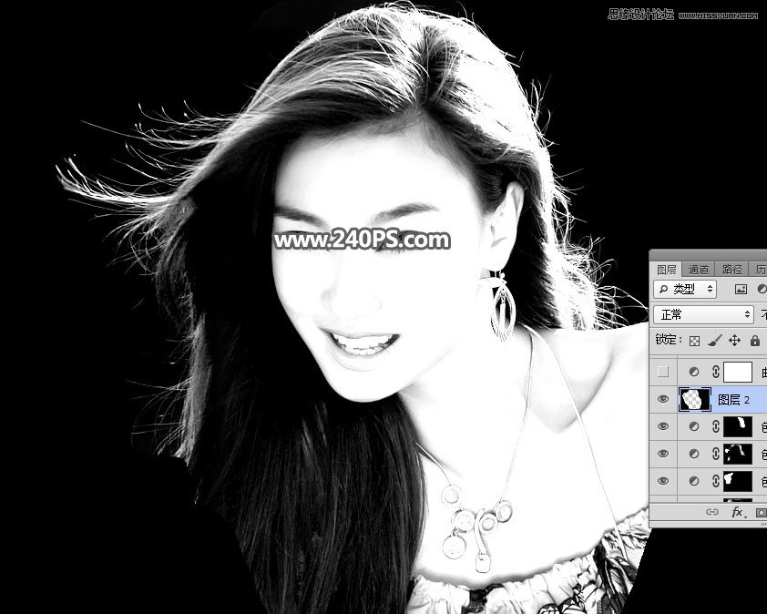Photoshop快速抠出飘逸秀发的美女人像,PS教程,PS家园网