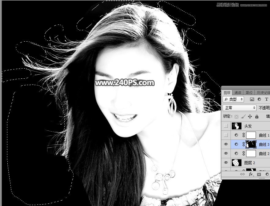 Photoshop快速抠出飘逸秀发的美女人像,PS教程,PS家园网