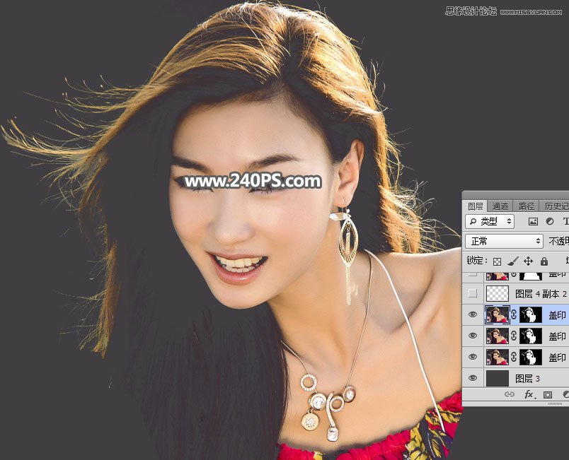Photoshop快速抠出飘逸秀发的美女人像,PS教程,PS家园网