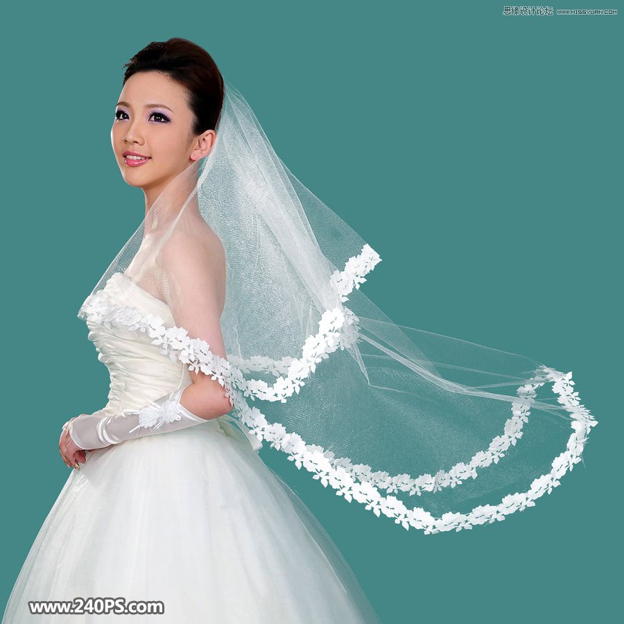 Photoshop使用通道工具抠出飘逸的透明婚纱照,PS教程,PS家园网