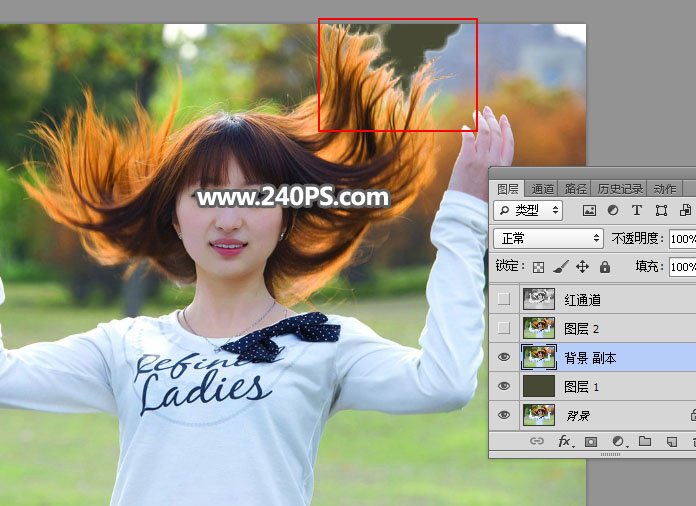 Photoshop抠出长发飘逸的美女人像,PS教程,PS家园网