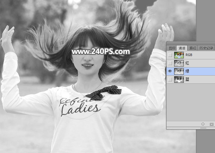 Photoshop抠出长发飘逸的美女人像,PS教程,PS家园网