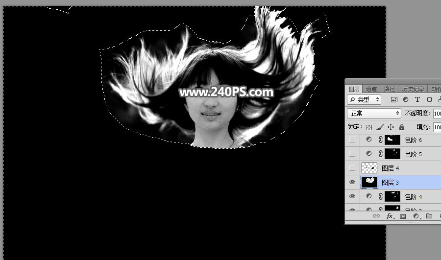 Photoshop抠出长发飘逸的美女人像,PS教程,PS家园网