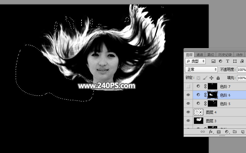 Photoshop抠出长发飘逸的美女人像,PS教程,PS家园网