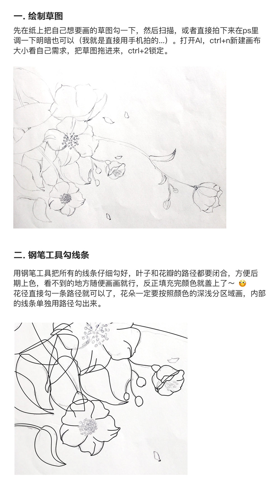 Photoshop结合AI绘制山茶花插画教程,PS教程,PS家园网