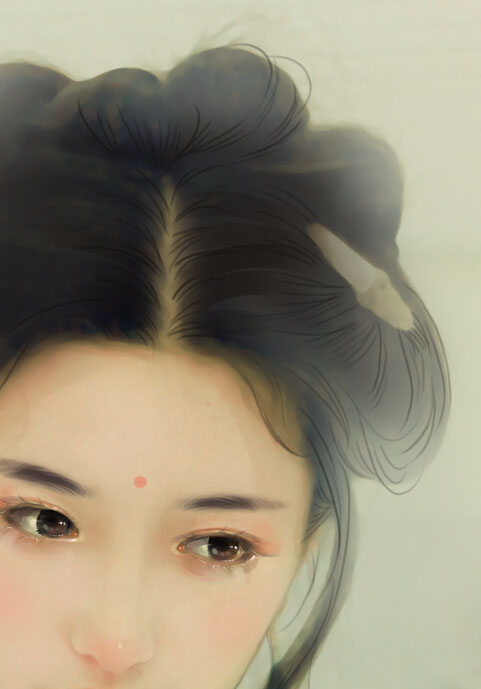 Photoshop制作中国风唯美主题工笔画人像效果,PS教程,PS家园网