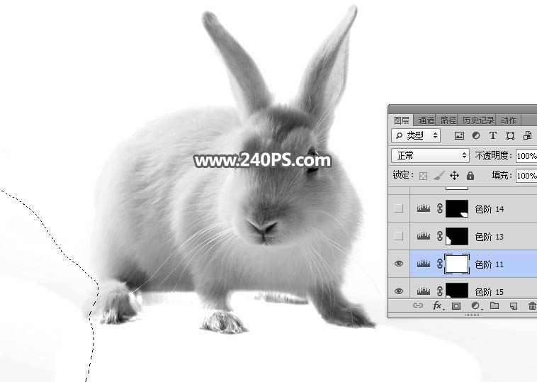 Photoshop抠出毛茸茸的小白兔教程,PS教程,PS家园网