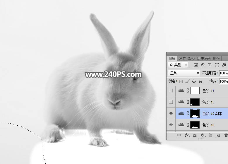Photoshop抠出毛茸茸的小白兔教程,PS教程,PS家园网
