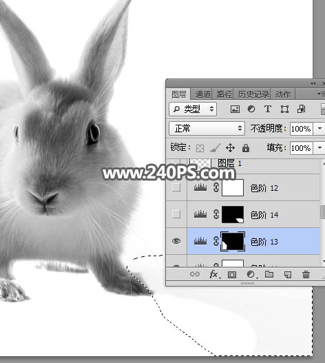 Photoshop抠出毛茸茸的小白兔教程,PS教程,PS家园网