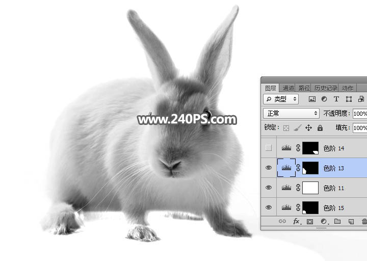 Photoshop抠出毛茸茸的小白兔教程,PS教程,PS家园网