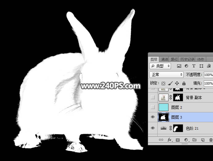 Photoshop抠出毛茸茸的小白兔教程,PS教程,PS家园网