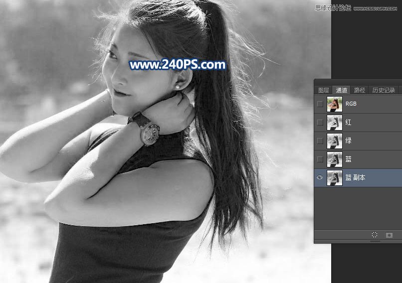 Photoshop巧用抽出滤镜及通道抠出人像照片,PS教程,PS家园网
