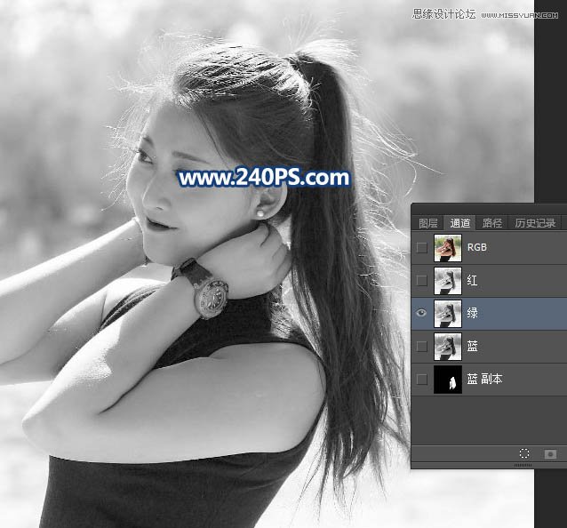 Photoshop巧用抽出滤镜及通道抠出人像照片,PS教程,PS家园网