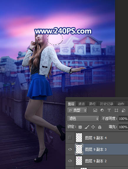 Photoshop给外景人像照片添加傍晚霞光效果,PS教程,PS家园网