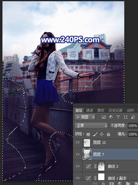 Photoshop给外景人像照片添加傍晚霞光效果,PS教程,PS家园网