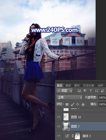 Photoshop给外景人像照片添加傍晚霞光效果,PS教程,PS家园网