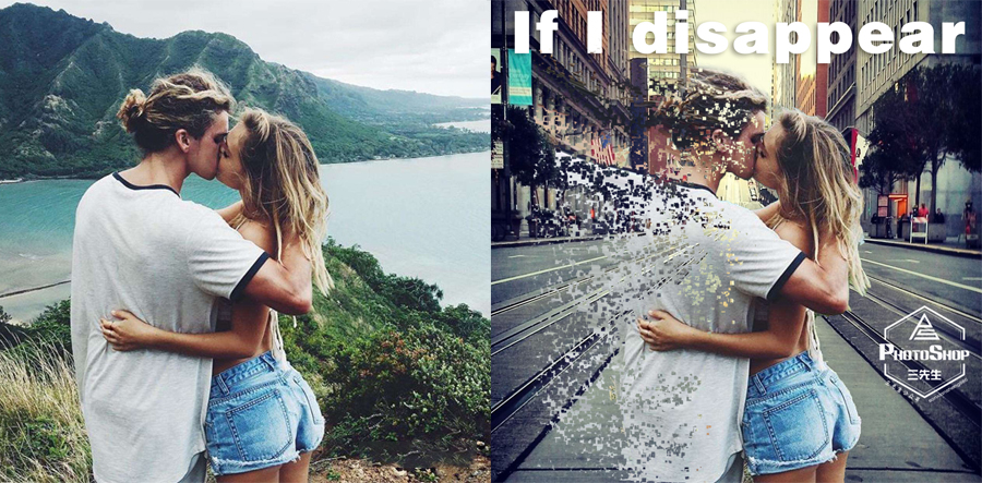 Photoshop设计人像被粒子打散特效效果,PS教程,PS家园网