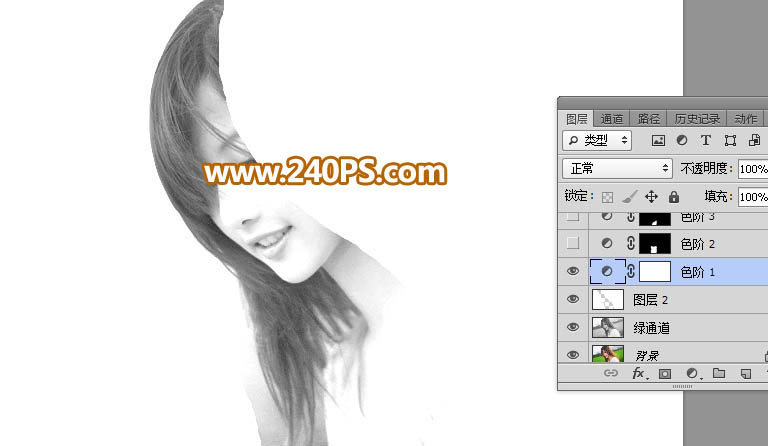 Photoshop巧用通道抠出多发丝的美女头像,PS教程,PS家园网