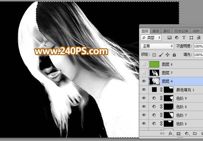 Photoshop巧用通道抠出多发丝的美女头像,PS教程,PS家园网