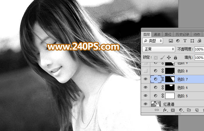 Photoshop巧用通道抠出多发丝的美女头像,PS教程,PS家园网