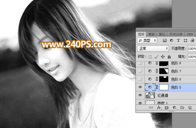 Photoshop巧用通道抠出多发丝的美女头像,PS教程,PS家园网