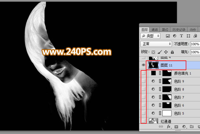 Photoshop巧用通道抠出多发丝的美女头像,PS教程,PS家园网