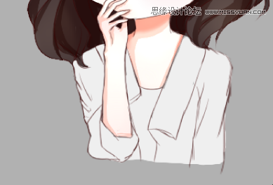 Photoshop绘制可爱风格的美女Q版头像,PS教程,PS家园网