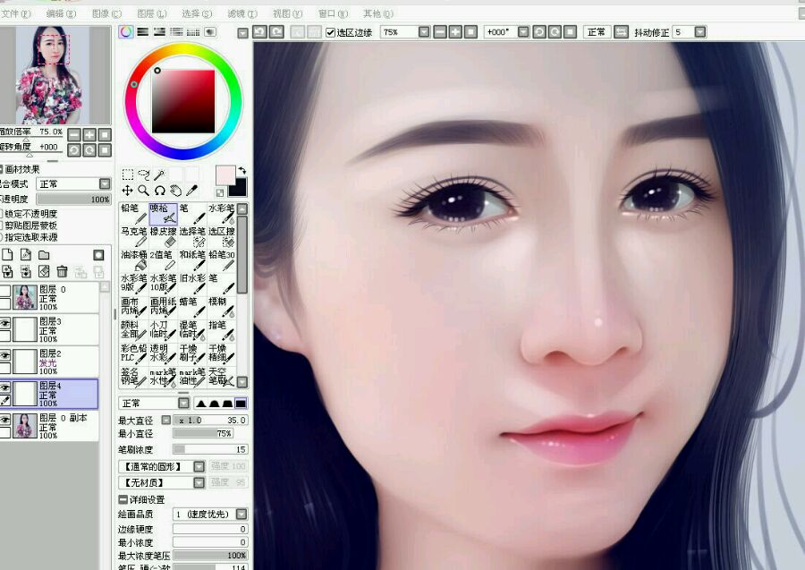 Photoshop结合SAI软件给手机模糊照转手绘,PS教程,PS家园网