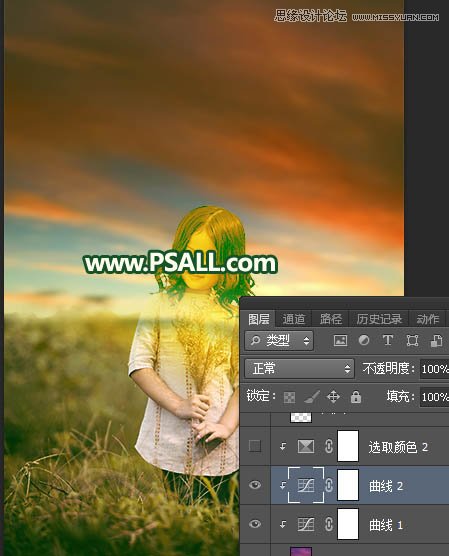 Photoshop给外景儿童照片添加唯美的夕阳美景,PS教程,PS家园网