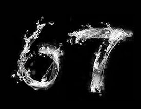 PS制作夏季水花艺术字教程