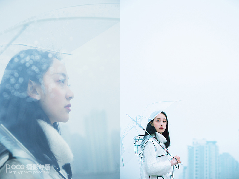 Photoshop调出雨天人像照片甜美清新效果,PS教程,PS家园网
