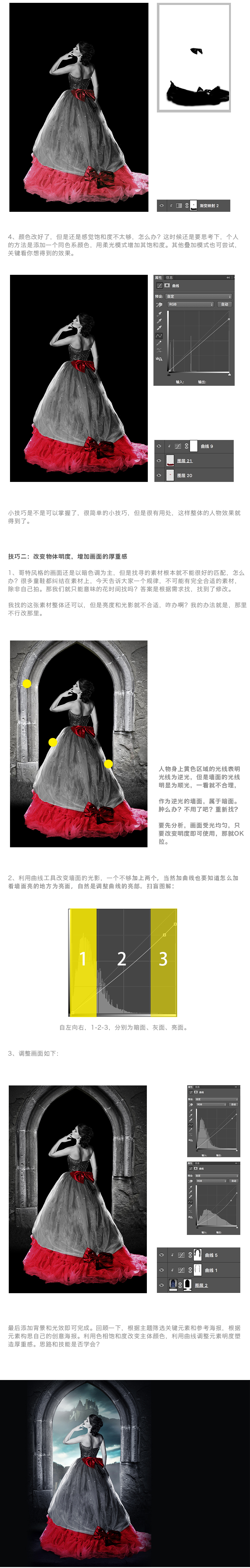 Photoshop制作哥特风格的人像后期教程,PS教程,PS家园网
