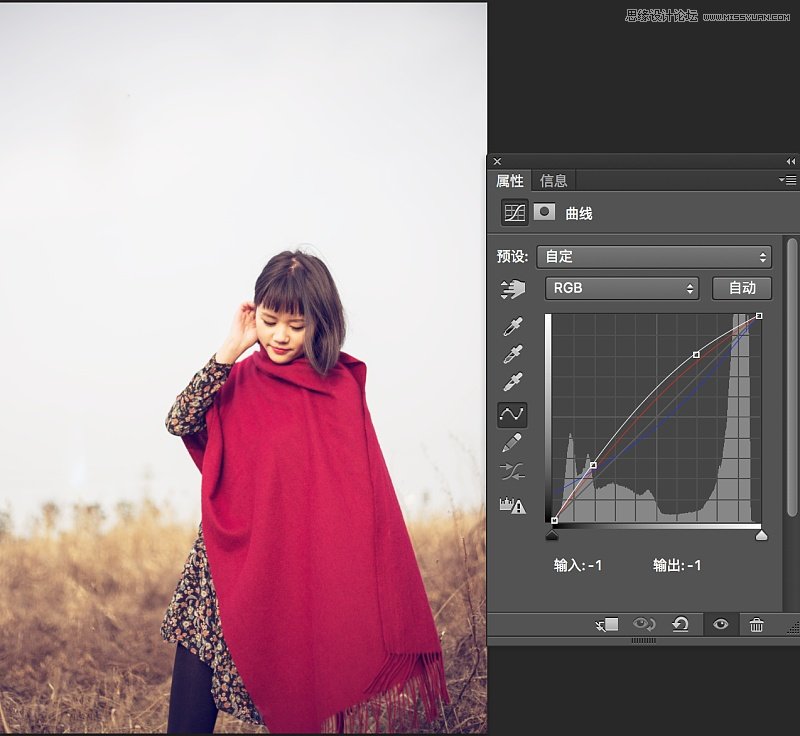 Photoshop调出外景人像照片唯美暖色效果,PS教程,PS家园网