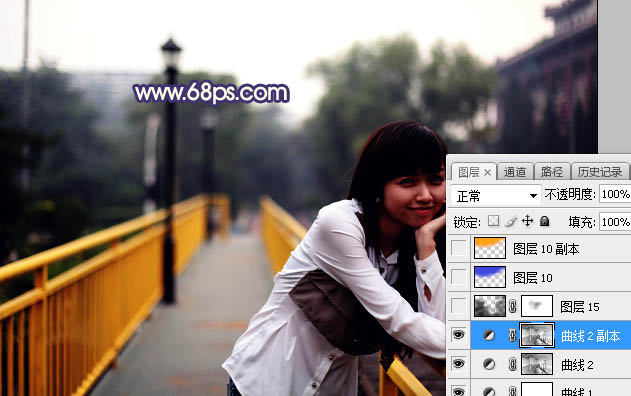 Photoshop给外景人像照片添加夕阳光效,PS教程,PS家园网