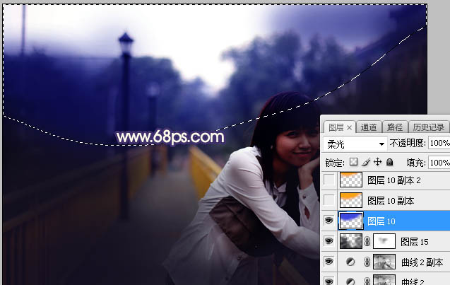 Photoshop给外景人像照片添加夕阳光效,PS教程,PS家园网