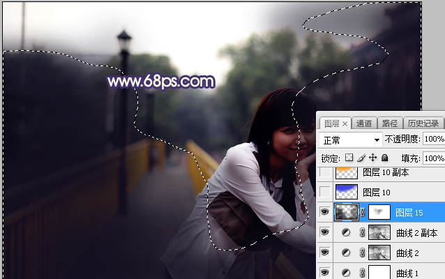 Photoshop给外景人像照片添加夕阳光效,PS教程,PS家园网