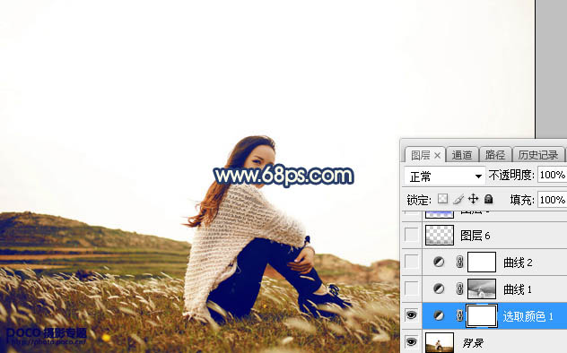 Photoshop给外景人像照片添加夕阳落日美景,PS教程,PS家园网