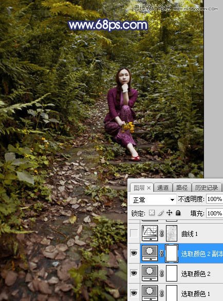 Photoshop给森林中人像添加耶稣光效果,PS教程,PS家园网