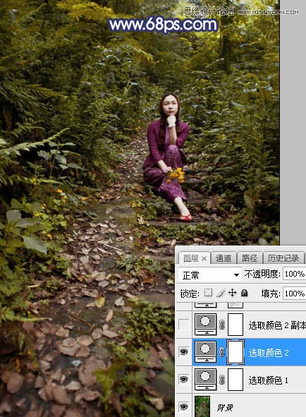 Photoshop给森林中人像添加耶稣光效果,PS教程,PS家园网