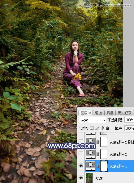 Photoshop给森林中人像添加耶稣光效果,PS教程,PS家园网