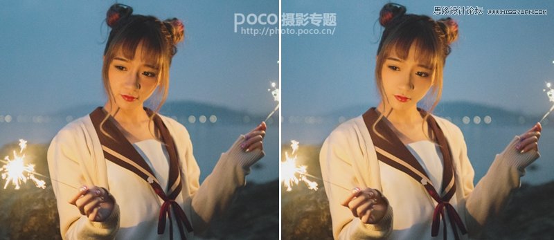 Photoshop调出通透的夜景人像写真照片,PS教程,PS家园网