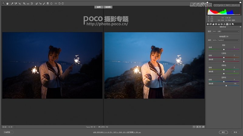 Photoshop调出通透的夜景人像写真照片,PS教程,PS家园网