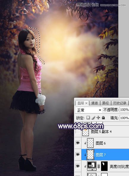 Photoshop给人像照片添加暖色高光装饰效果,PS教程,PS家园网