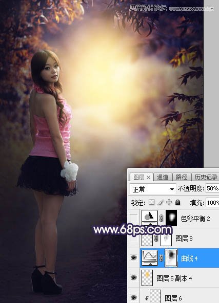 Photoshop给人像照片添加暖色高光装饰效果,PS教程,PS家园网