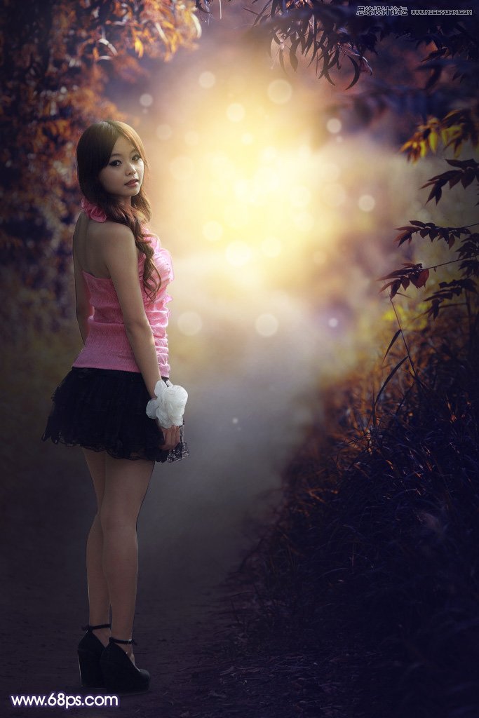 Photoshop给人像照片添加暖色高光装饰效果,PS教程,PS家园网