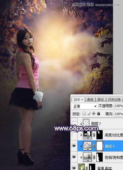 Photoshop给人像照片添加暖色高光装饰效果,PS教程,PS家园网