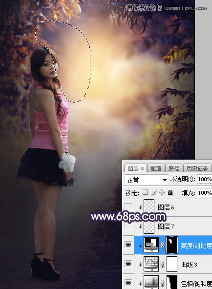Photoshop给人像照片添加暖色高光装饰效果,PS教程,PS家园网