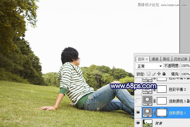 Photoshop给普通的外景照片添加唯美场景,PS教程,PS家园网