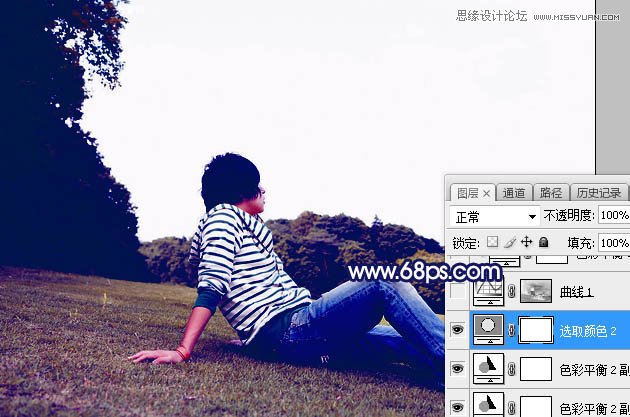 Photoshop给普通的外景照片添加唯美场景,PS教程,PS家园网