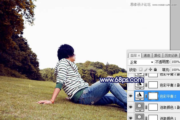 Photoshop给普通的外景照片添加唯美场景,PS教程,PS家园网